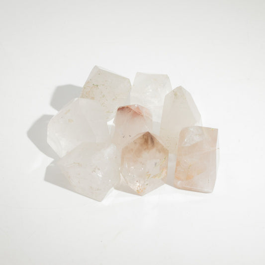 Puntas de gema aprox. 6 cm (0,5 kg) - Cuarzo claro (aprox. 8 piezas)
