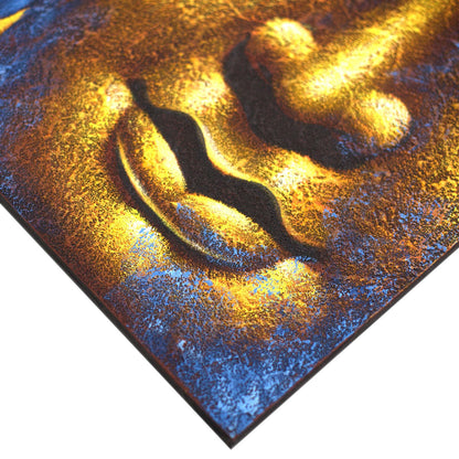 Cuadro de Buda · Flor de Loto y Rostro Dorado