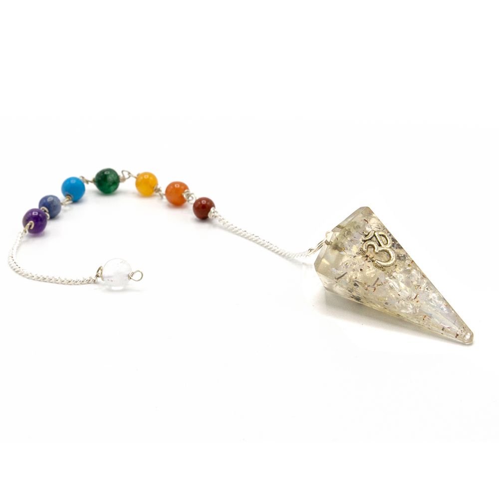 Péndulo de Chakra de Poder de Orgonita - Om - Péndulos de Chakra de Orgonita, chakra