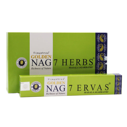 15g Golden Nag - Siete hierbas - Incienso Golden