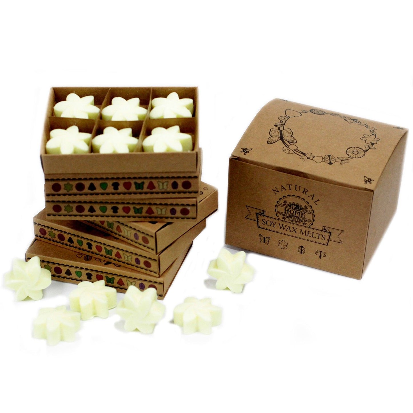 Caja de 6 ceras de Soja - Limón - Ceras de Soja de Lujo