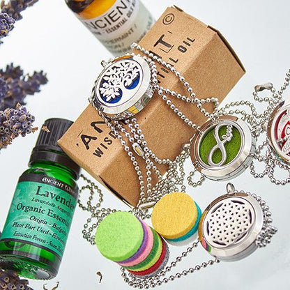 10x Collares difusores de aromaterapia - Relleno reutilizable 30mm