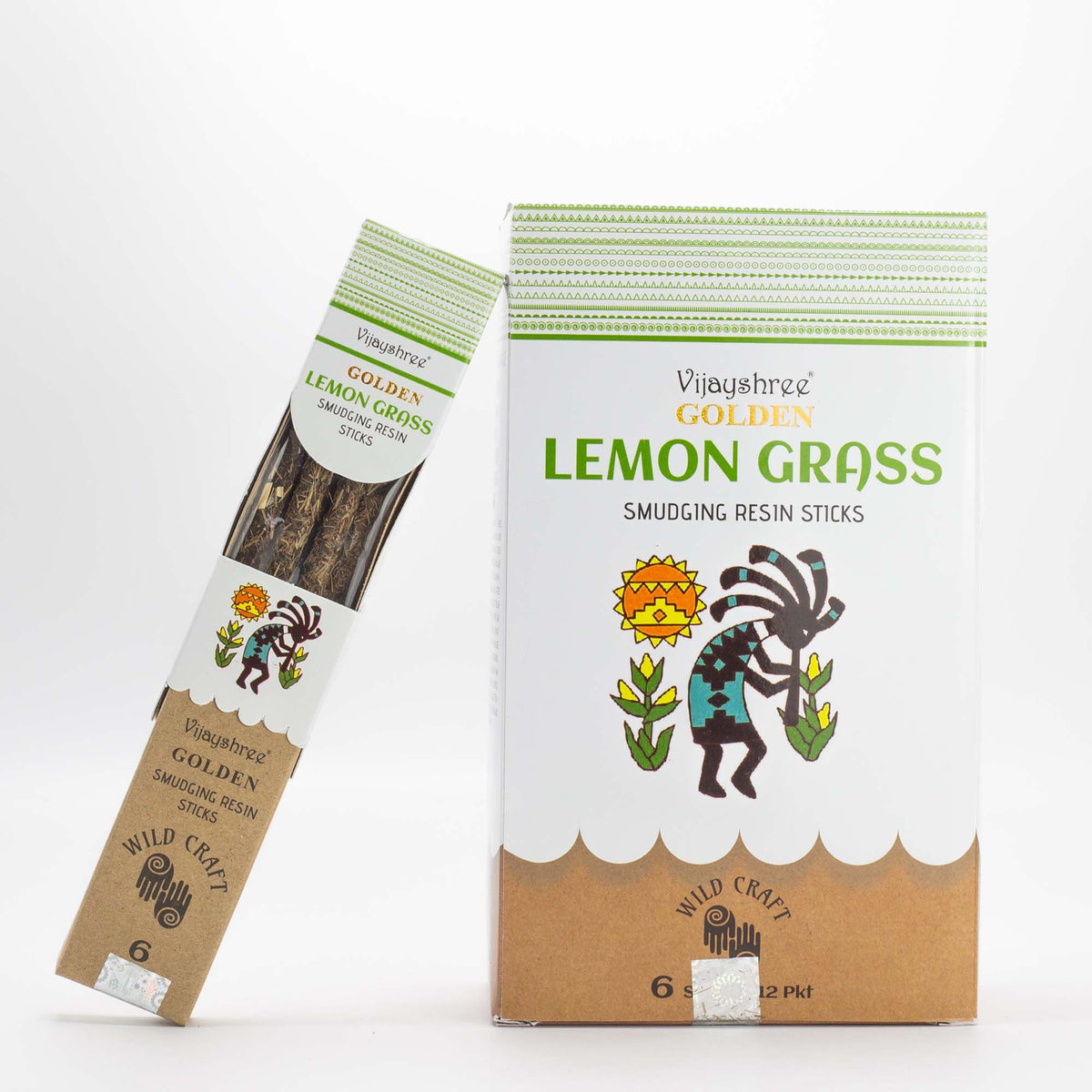 Palitos de resina para sahumar de hierba limón dorada - 30 g