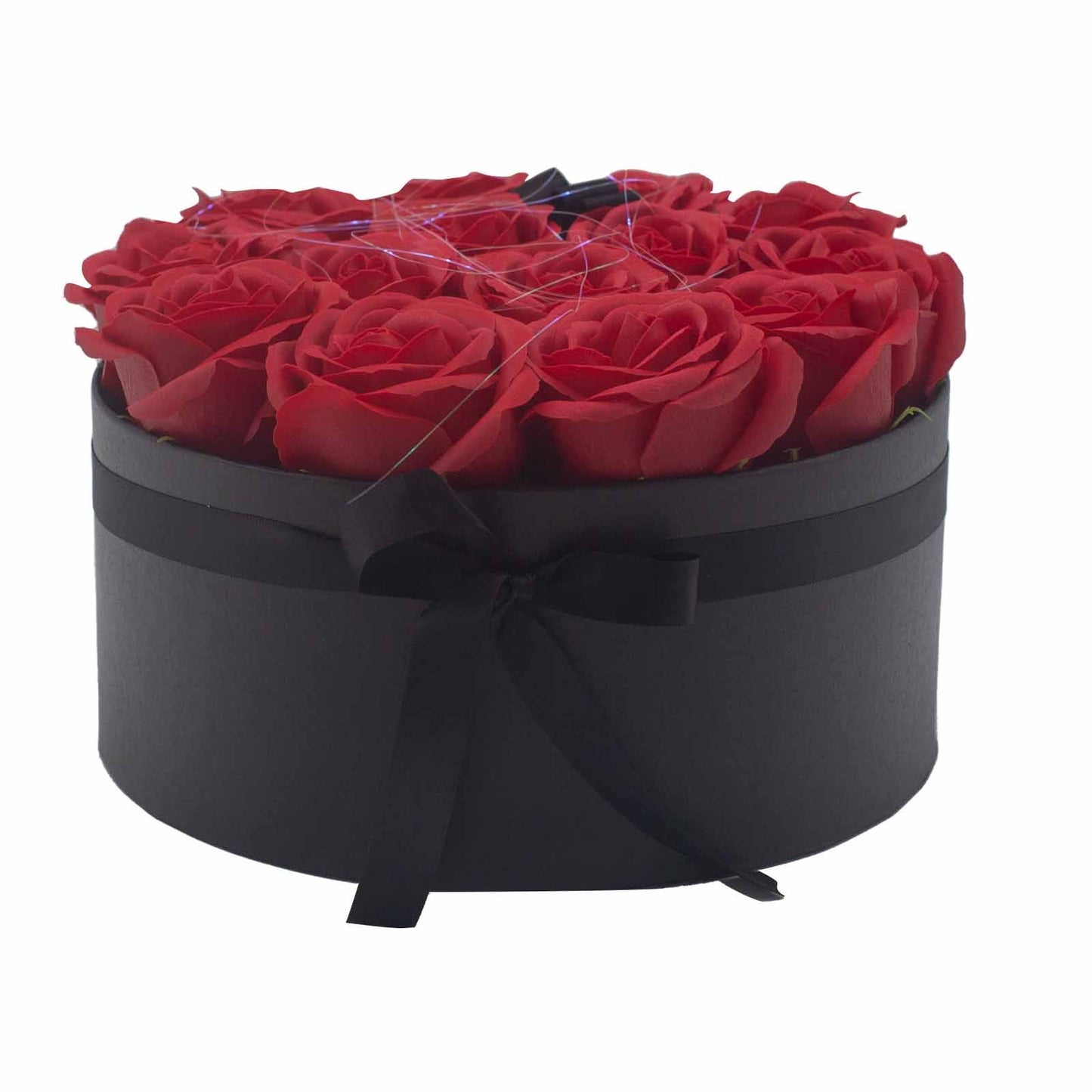 Caja de Regalo - Rosas de Jabón · 14 ud Rojo Redonda