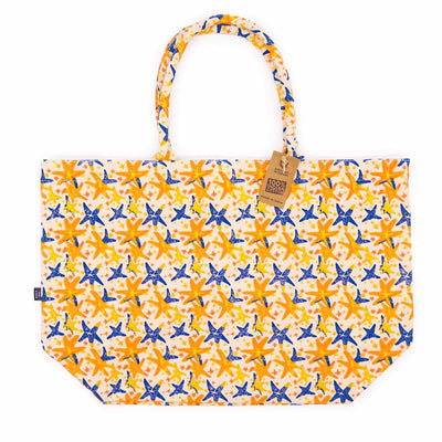Grand sac brillant - Étoile de mer abstraite