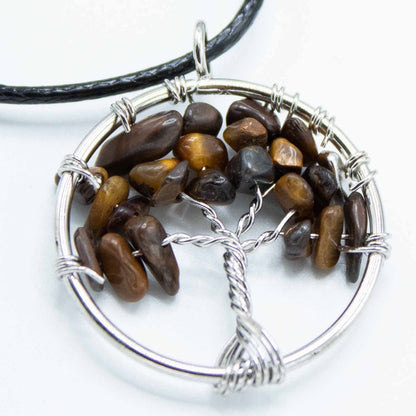 Colgante Árbol de la Vida - Ojo de Tigre