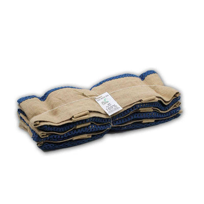 Sac en filet de jute souple et coton - Denim