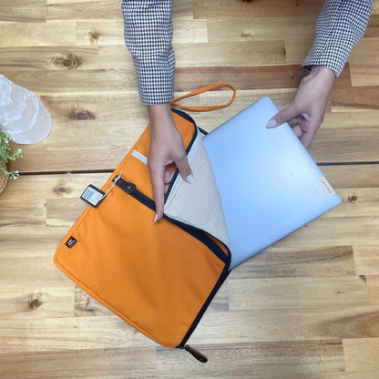 Funda Grande de Lona para Portátil - Naranja