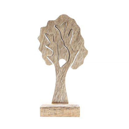 Perdido en el bosque - Decoración de madera 3D de un solo árbol - 20x10cm
