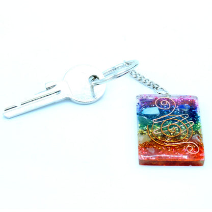 Llavero Orgonite Power - Home Protect Cobre y Chakra - Llaveros de Orgonita