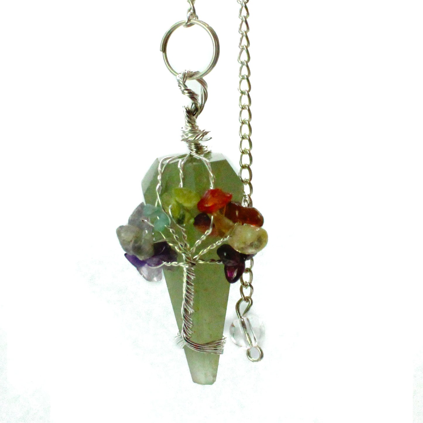 Péndulo Mágico - Siete Chakras - Aventurina - Péndulos Mágicos de Piedras Preciosas