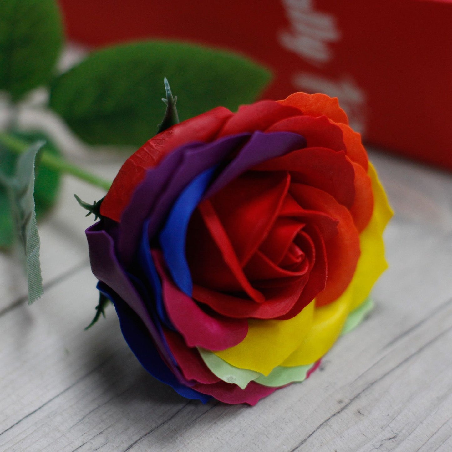 Rosa de Jabón Arco Iris