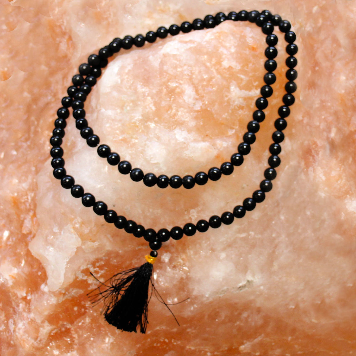 108 Japamala - Agata Negra - Japamalas de Piedras Naturales, 108 cuentas