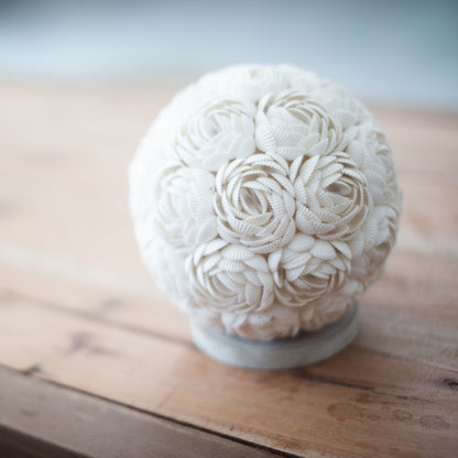 Lámpara Boho Sea Shell - Globo Rosa - 15cm