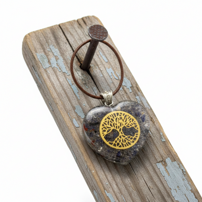Colgante de Orgonita - Corazon arbol de la vida