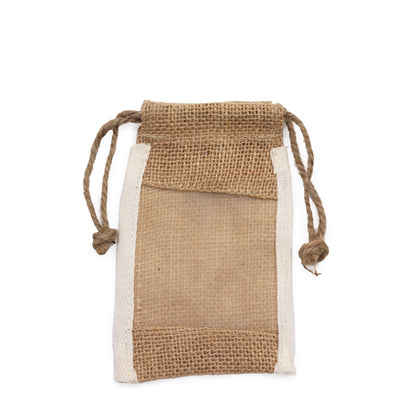 Bolsa Pequeña de Yute Lavada - 10x15cm