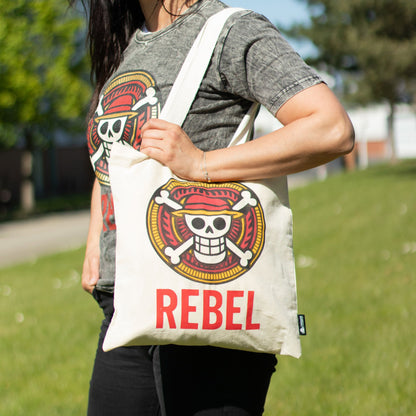 Nomad Sari Icónico Básico Bolso Tote - REBEL - Natural 4oz