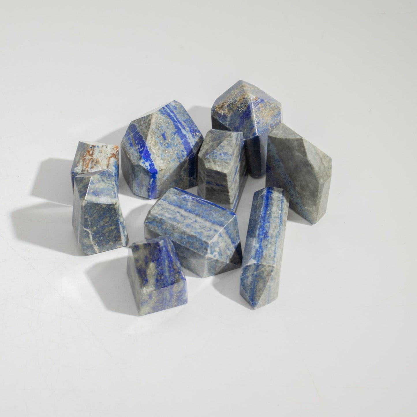 Puntas de gemas aprox. 6 cm (0,5 kg) - piedra lunar india (aprox. 8 piezas)