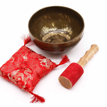 Tara dorada de latón - Set de cuenco especial - Artículos Tibetanos