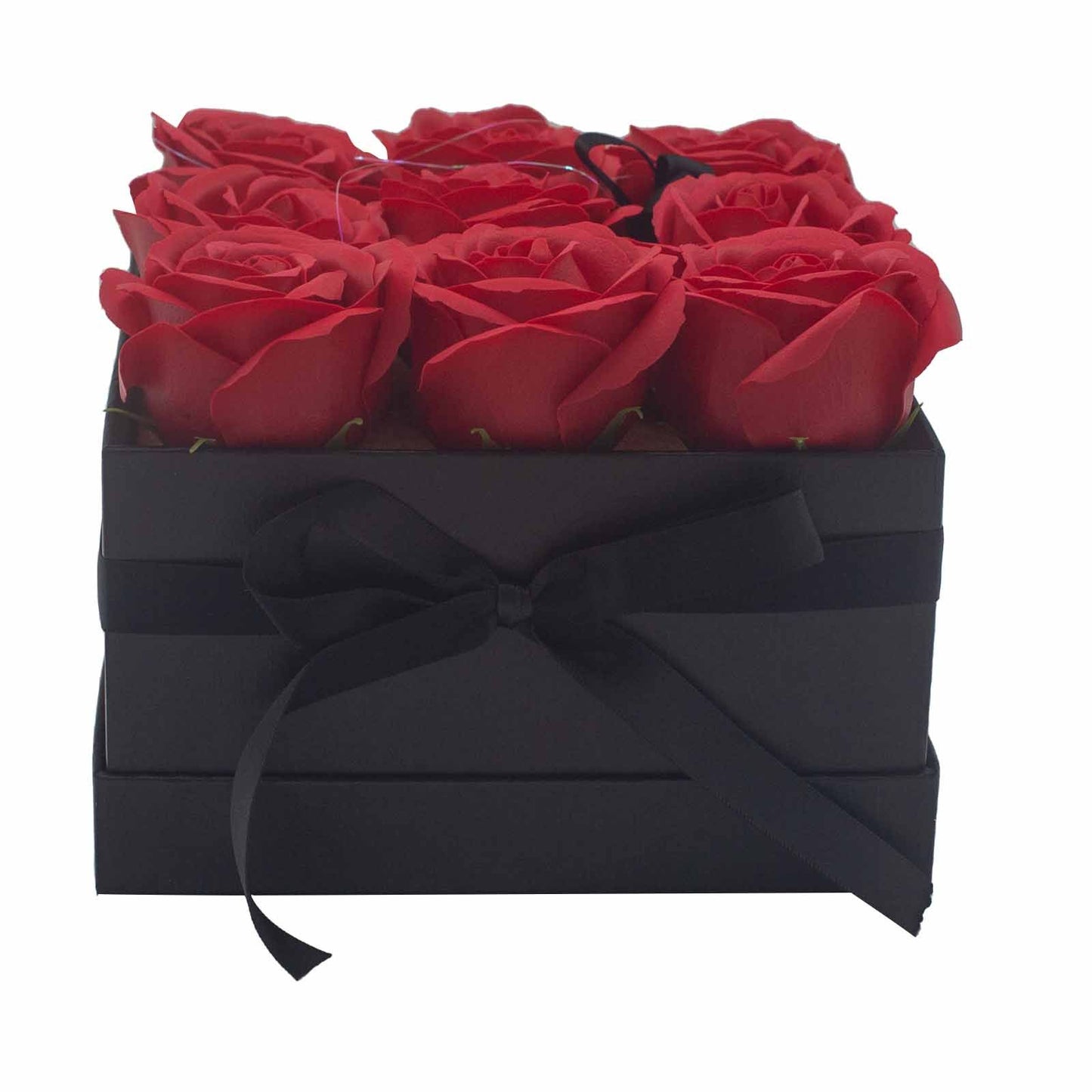 Caja de Regalo - Rosas de Jabón · 9 ud Rojo
