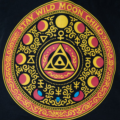 Bolso Tote Icónico Clásico - Luna Alchemy Wheel - Negro 6 oz