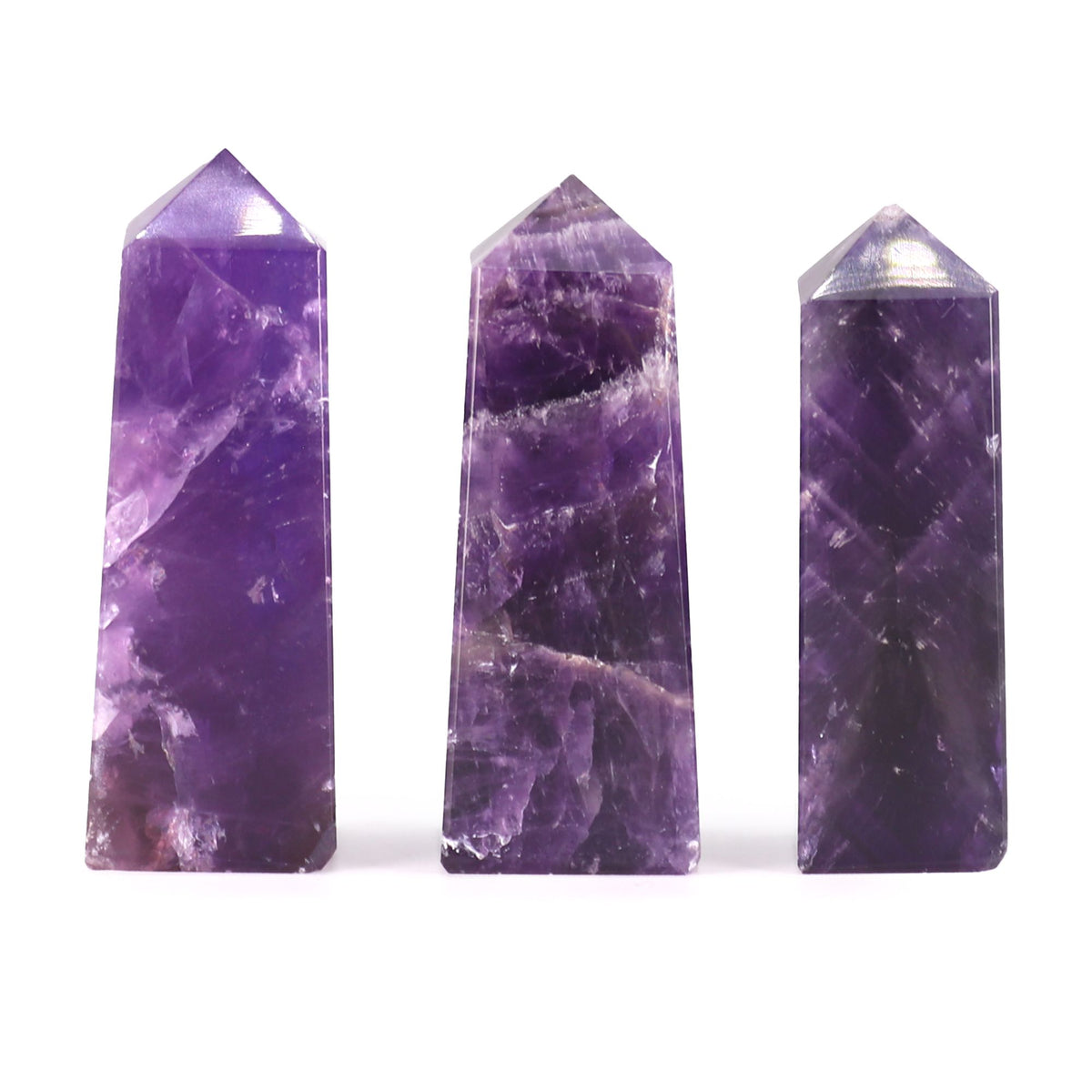 Puntas de obelisco de piedra preciosa aprox. 5 cm - amatista africana