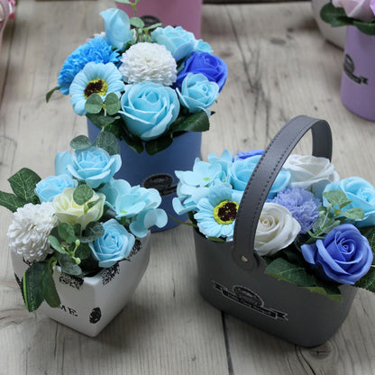 Maceta de Regalo Bouquet Petite - Azul