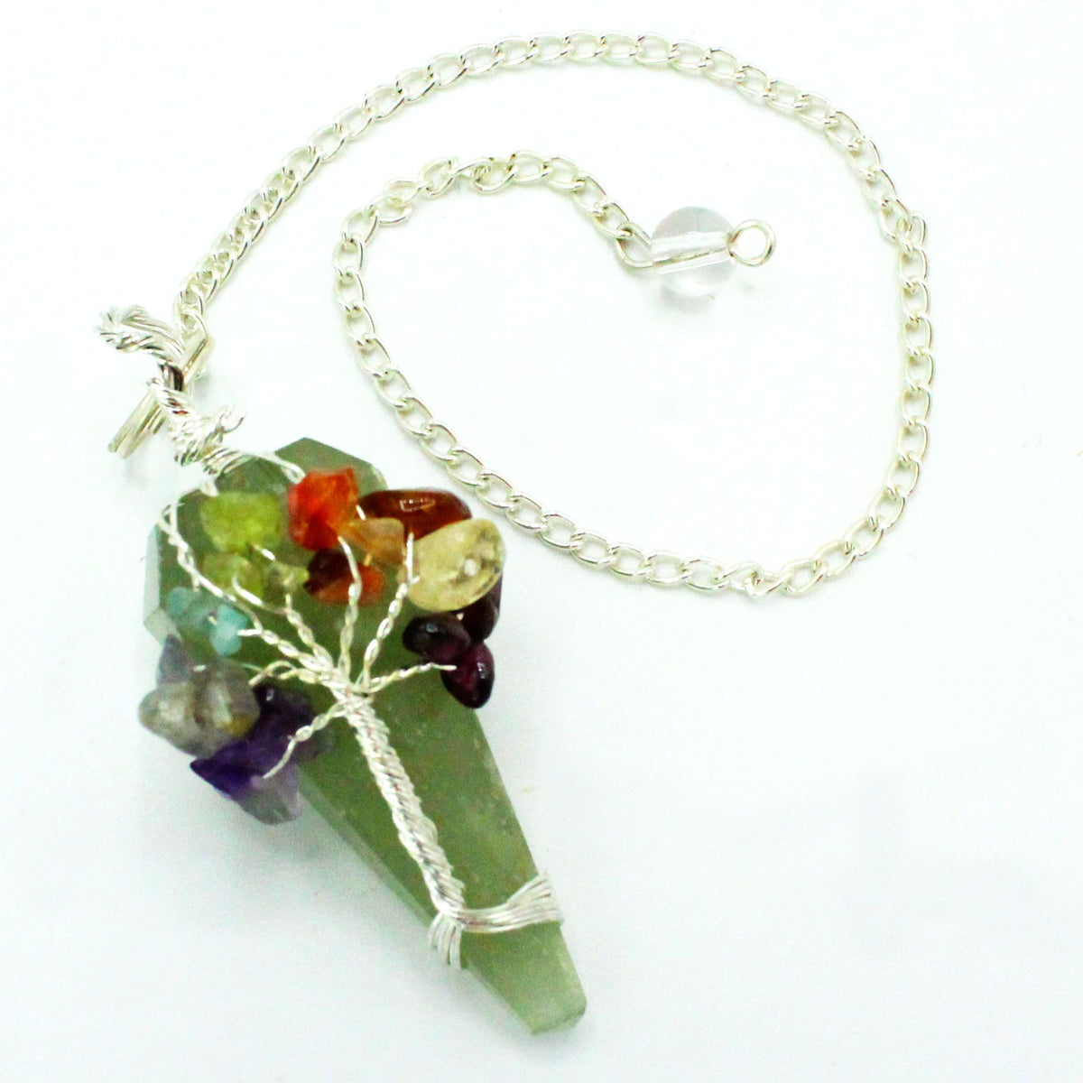 Péndulo Mágico - Siete Chakras - Aventurina - Péndulos Mágicos de Piedras Preciosas
