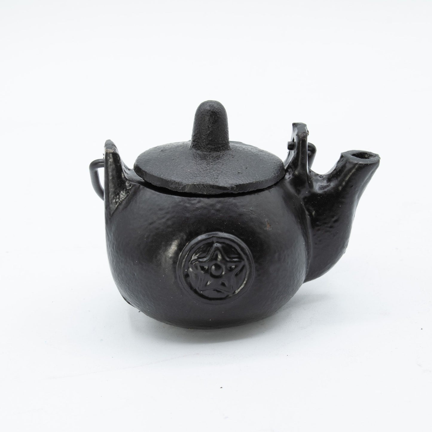 Pequeña olla ritual de hierro fundido con forma de pentágono 8x8x10 cm - Cuencos y calderos rituales