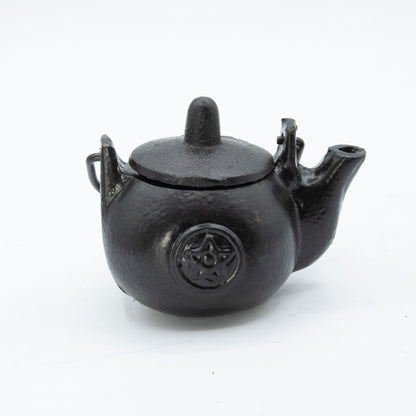 Pequeña olla ritual de hierro fundido con forma de pentágono 8x8x10 cm - Cuencos y calderos rituales