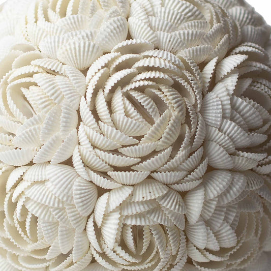 Lámpara Boho Sea Shell - Rosa Ovalada - 15cm - Lámpara Boho
