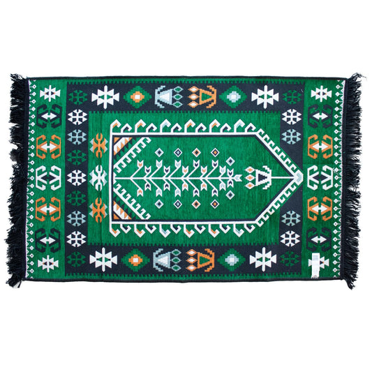 Alfombra Kilim 125x80 cm - Verde - Alfombra Kilim