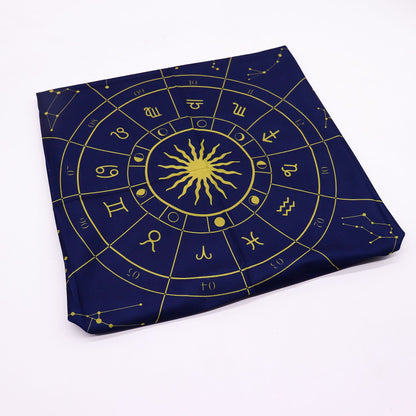 Paño para lectura de Tarot - Zodiaco - Cartas del Tarot y paños de lectura