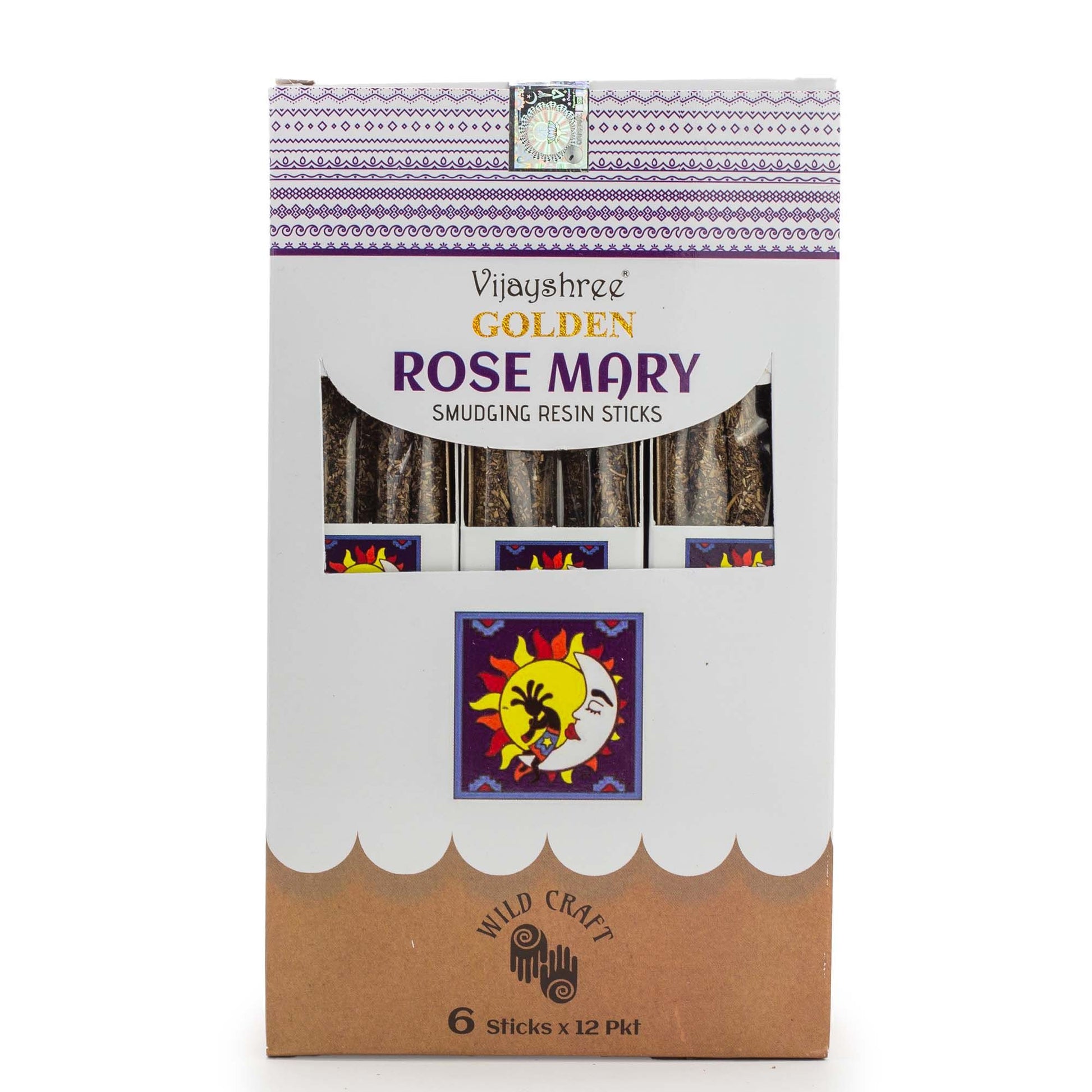 Palitos de resina para purificación Golden Rose Mary - 30 g - Varillas de resina para Defumar