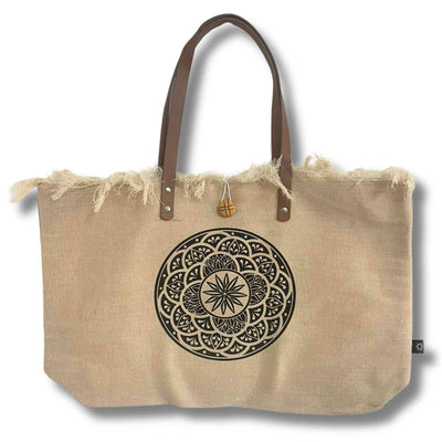 Sac Naturel Anse en cuir - Mandela