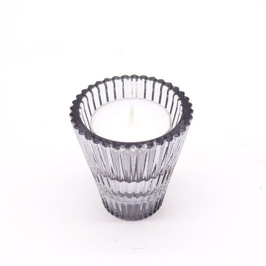 Portavelas reversible para cena / vela de té - Gris medianoche
