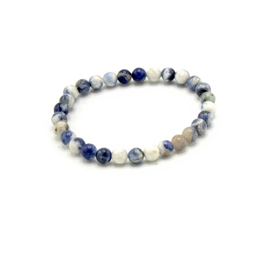 Pulsera de manifestación de piedras preciosas - Sodalita - Verdad