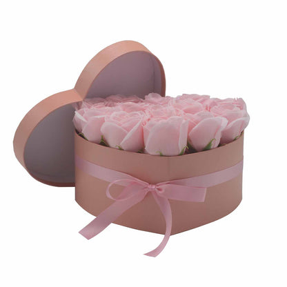 Caja de Regalo - Rosas de Jabón · 13 ud Rosa Corazón