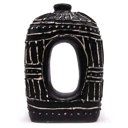 Oval Donut Vase - Chocolate 30cm