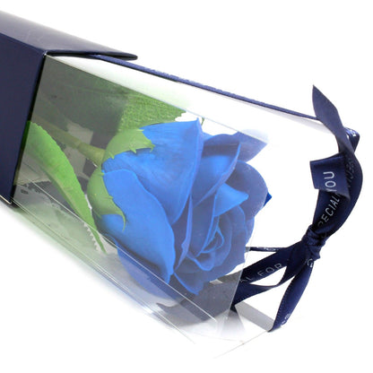 Rosa de Jabón Azul