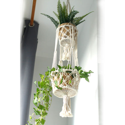 Macetero de Macrame - Doble