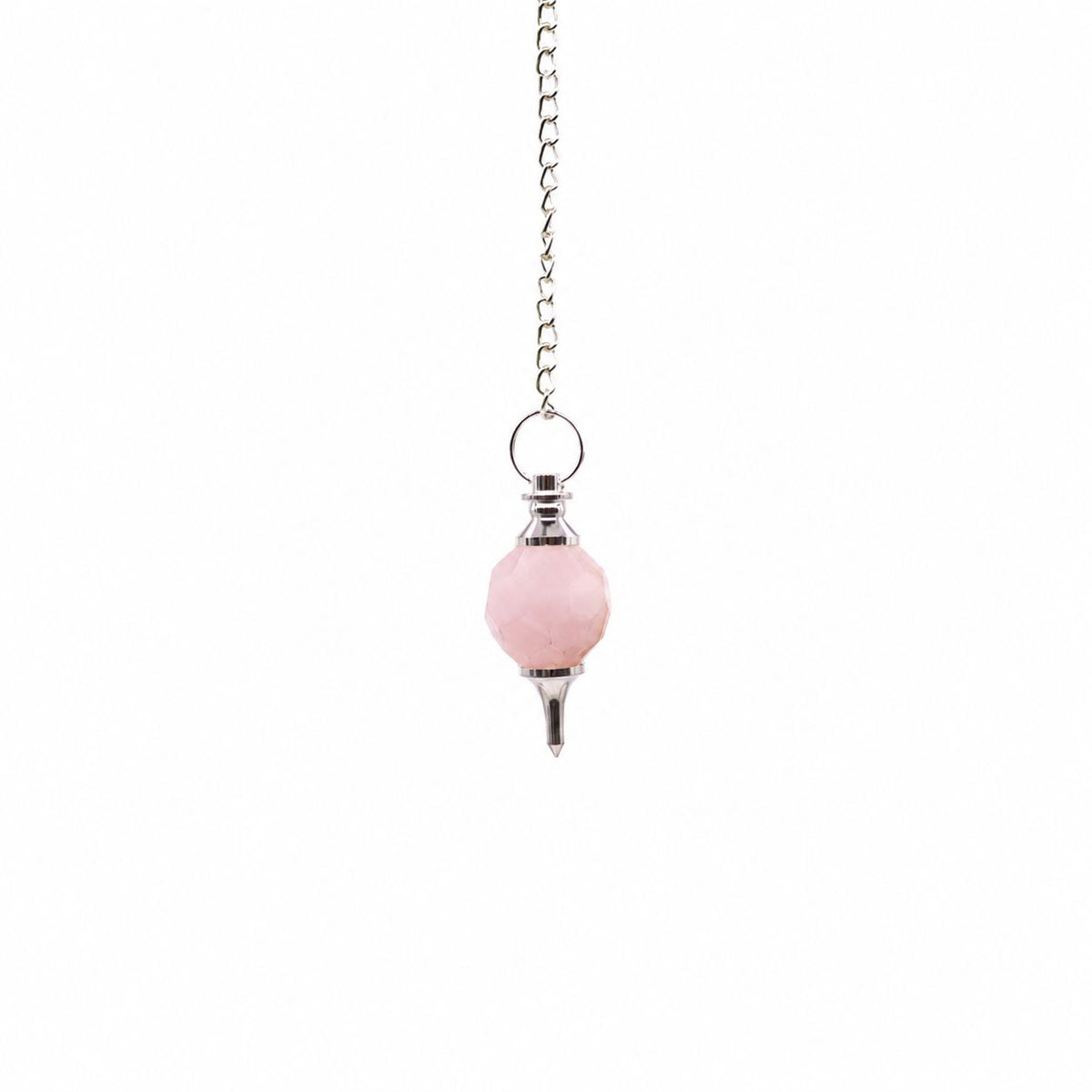 Facted Gemstone Pendulum - Rose Quartz - Péndulos Especiales Mágicos