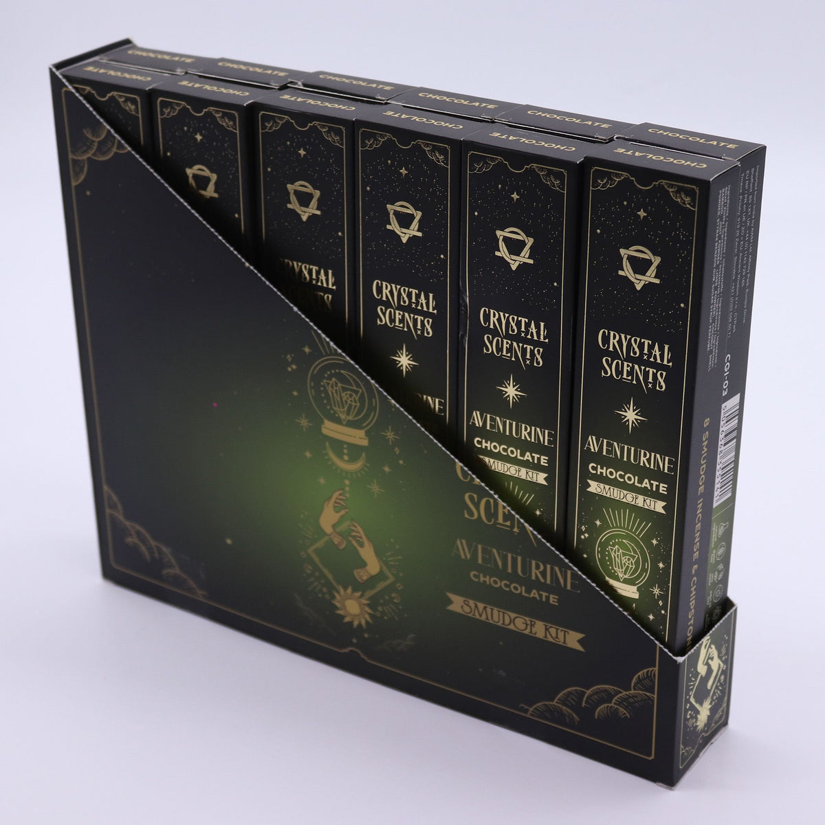 Incienso de purificación con aventurina cristal - Chocolate