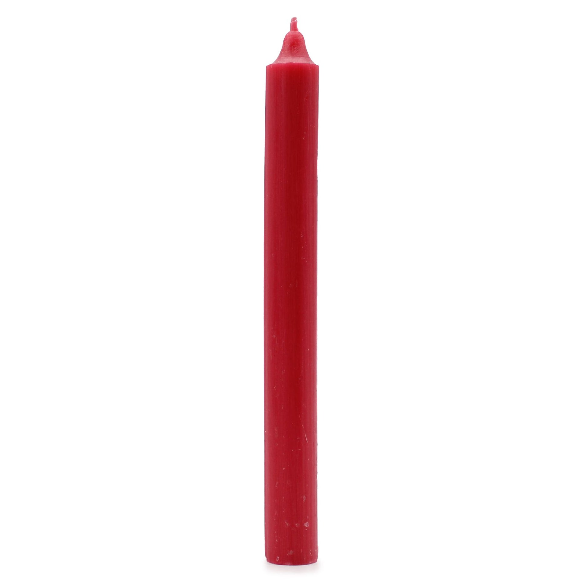 Bulk Solid Colour Dinner Candles - Rustic Red - Pack of 10 - Velas de Cena de Color Sólido - Pack de 10 Unidades