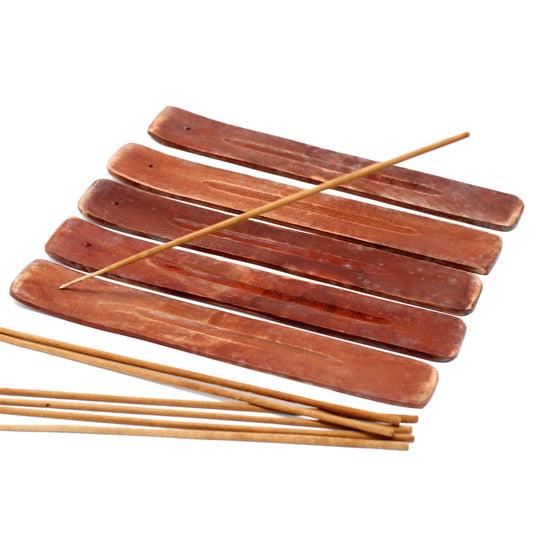Plain Mango Wood Ashcatcher - Soporte de Incienso
