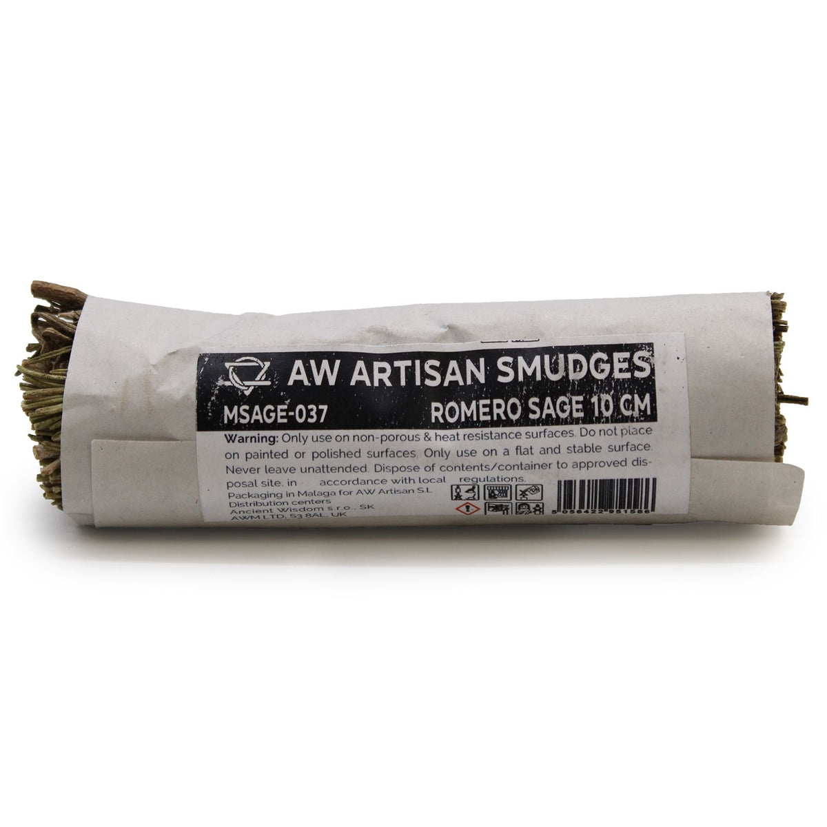 Atado de Hierba - Salvia de Romero 10 cm - Atados de Smudge – Envuelto individualmente