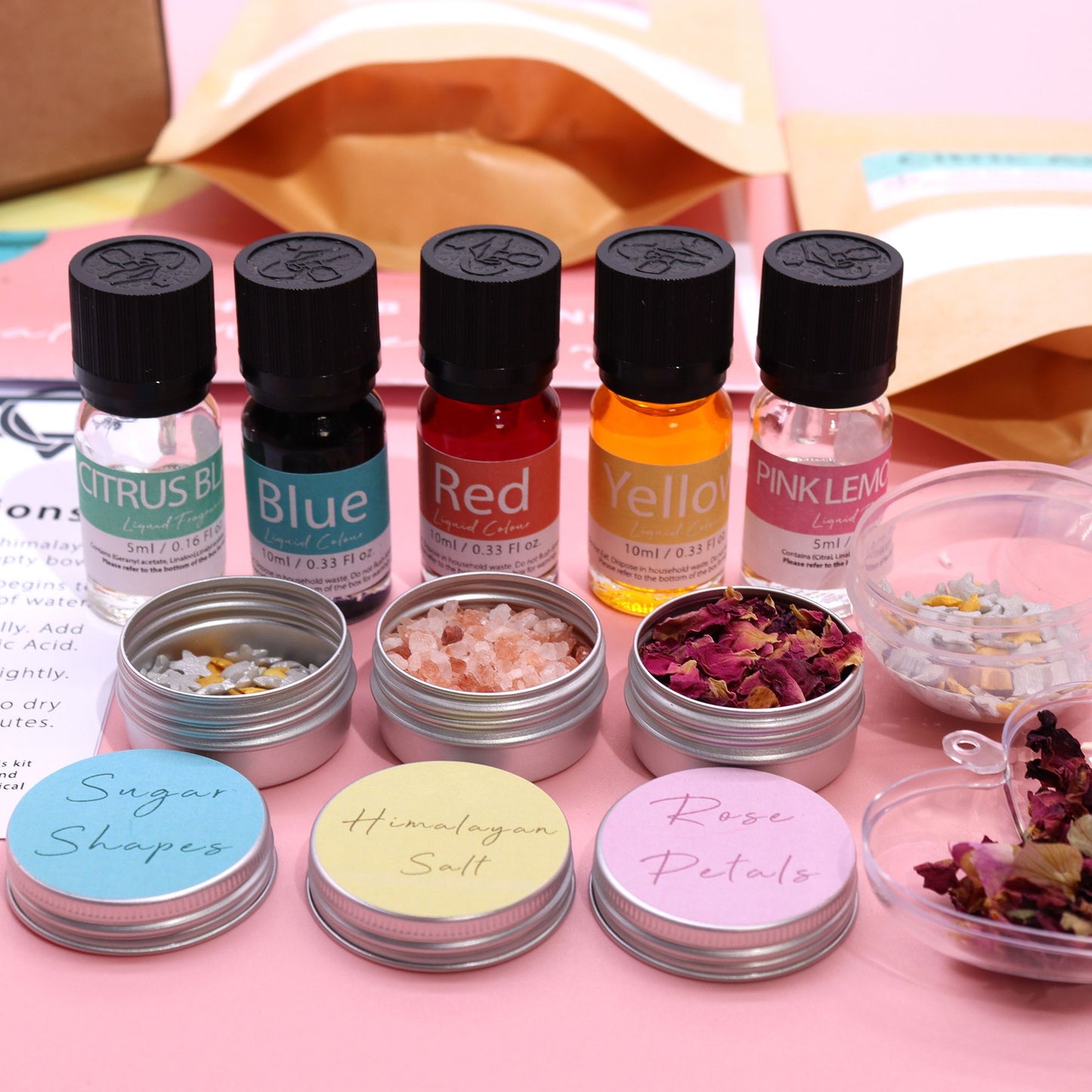 Kit de bombas de baño - Rosa y chicle
