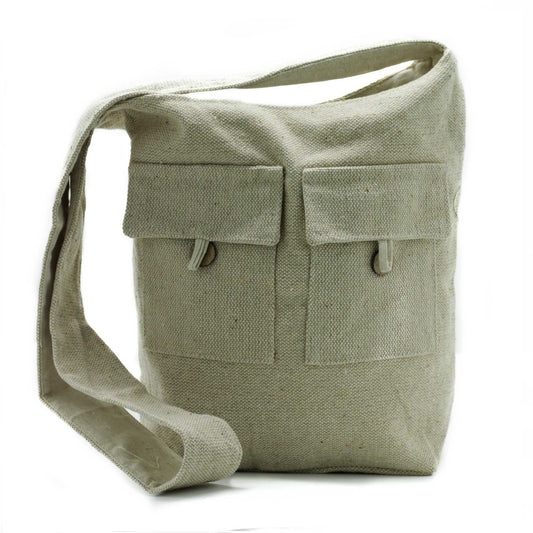 Bolso de Dos Bolsillos Tonos Naturales - Natural - Grande - Bolsos de dos Bolsillos Tonos Naturales