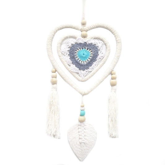 Atrapasueños - Corazón Azúl Mediano | Atrapasueños de Bali | El Bazar de Tizar