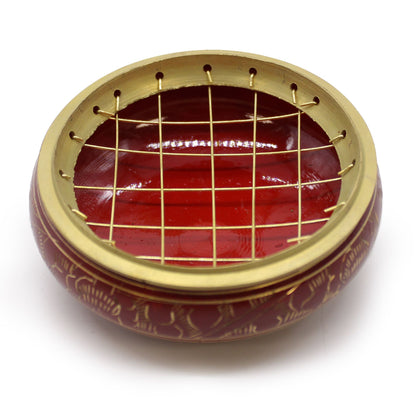 Cuenco de Incienso de carbón Chakra - Raíz - Cuenco de Incienso de Carbón Chakras